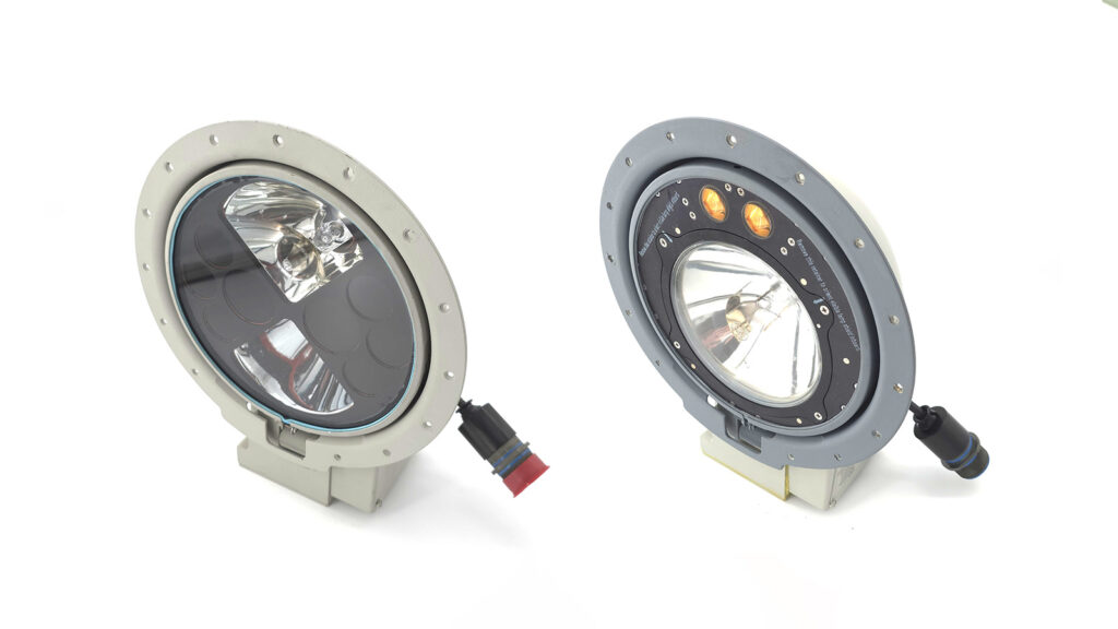 Two landing lights