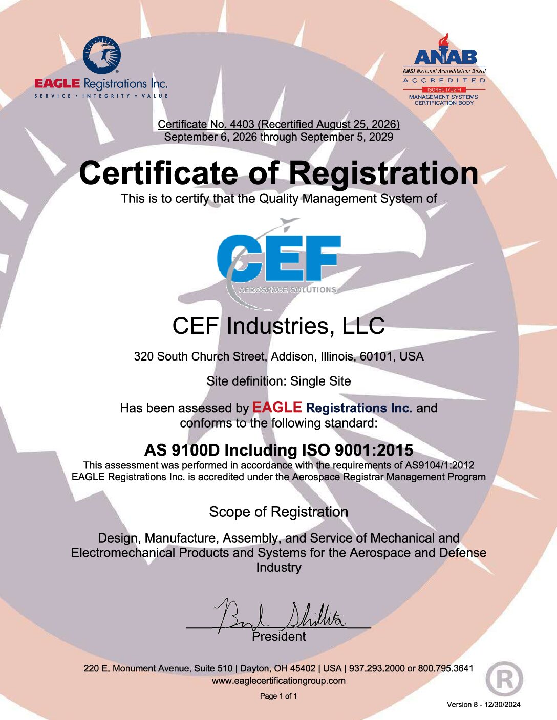 ISO 9001 / AS9100